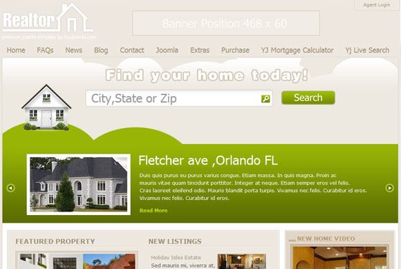 Realtor - Joomla Real Estate Template Realtor - Joomla Real Estate Template