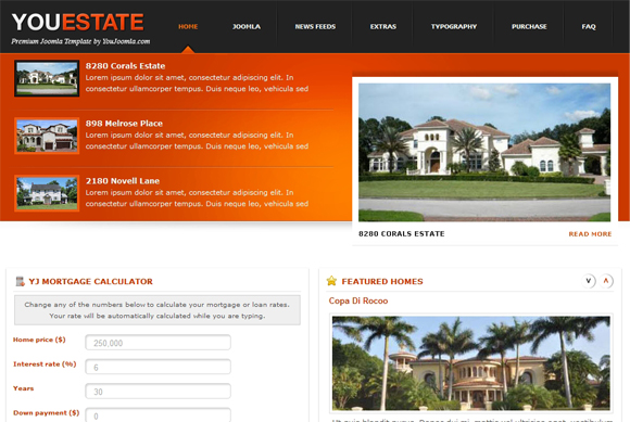 Youestate - Real Estate Joomla Template Youestate - Real Estate Joomla Template