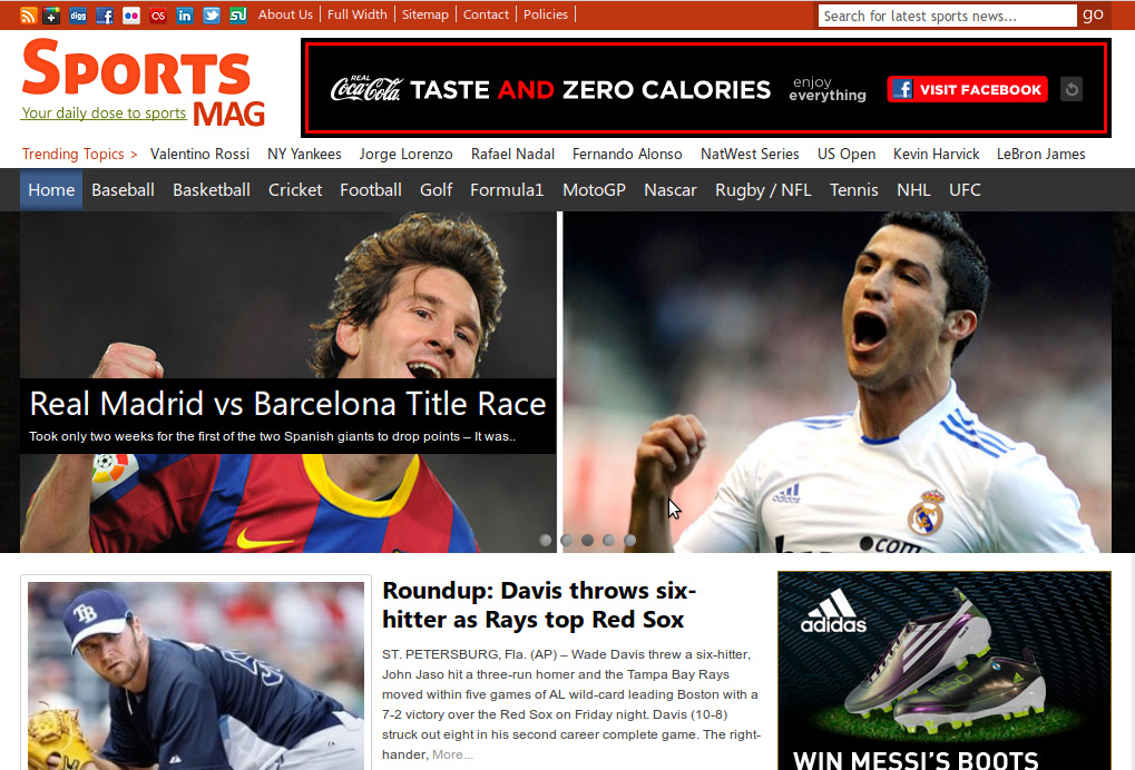 Sports Theme for WordPress by Magazine3