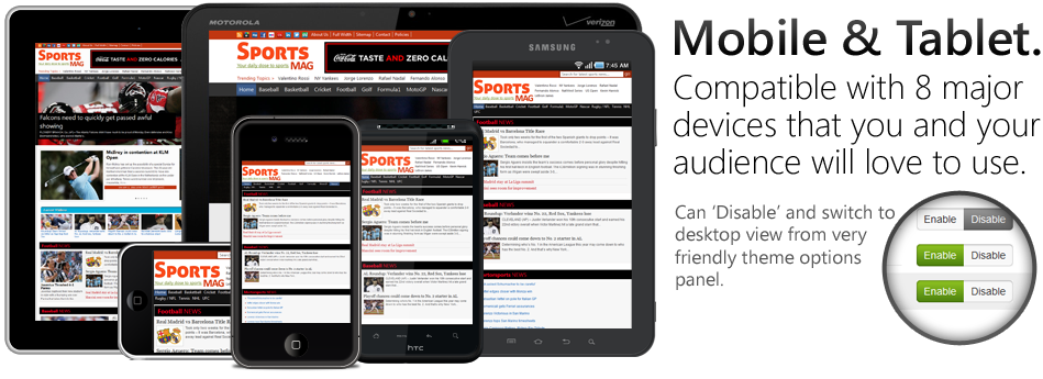 mobile tablet support