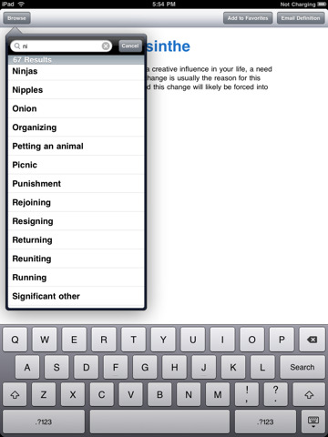 Dream Dictionary for iPad By substatica