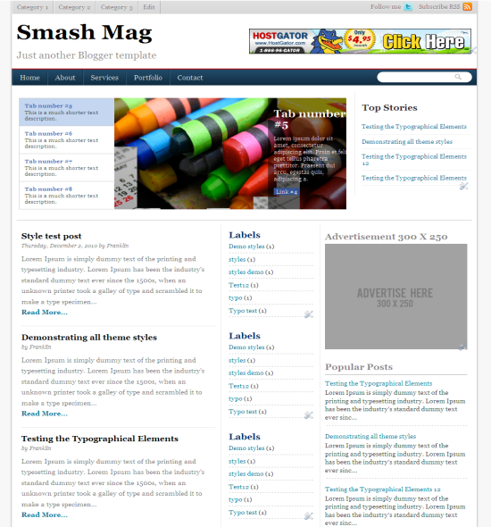  Smash Magazine Blogger Template